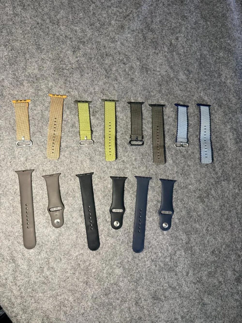 Apple Watch Band Lot of 7 Pairs Mixed Styles and Colors
